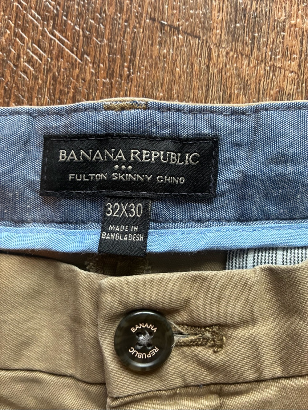 Banana Republic Tan Slim Fulton Chino Pants 32x30 - Picture 4 of 5